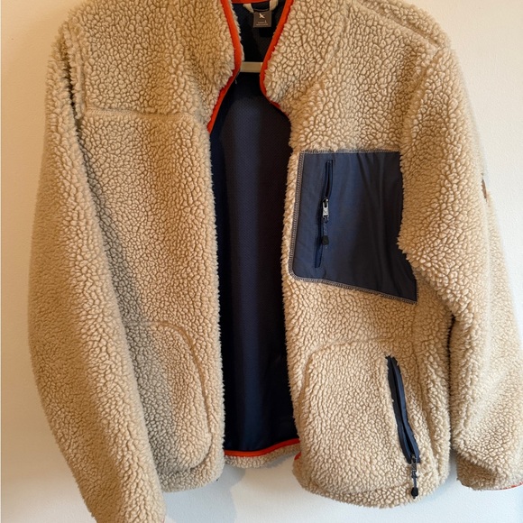 Eddie Bauer Fleece Sherpa Camp Zip Jacket size L - Picture 3 of 7